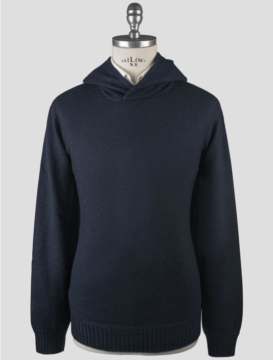 Gran Sasso Gran Sasso Blue Cashmere Sweater Hoodie Blue 000