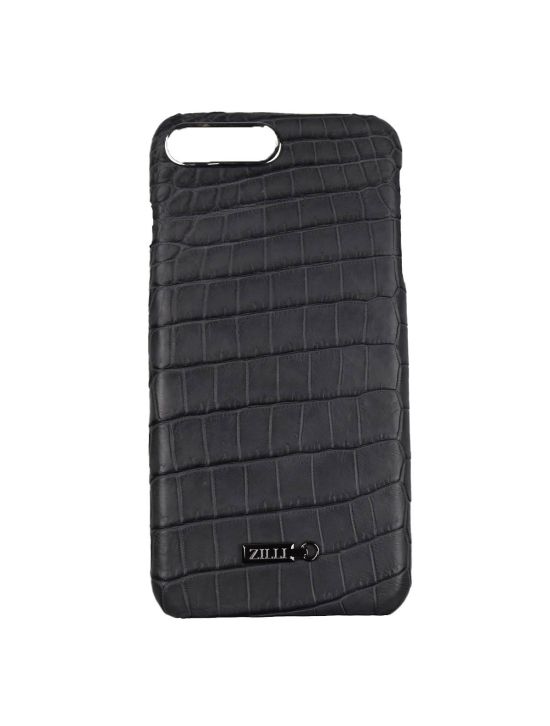 Zilli Zilli Gray Leather Crocodile iPhone 7 Plus Cover Gray 000