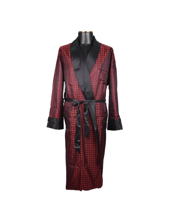 Zilli Zilli Red Black Silk Dressing Gown Red/Black 000