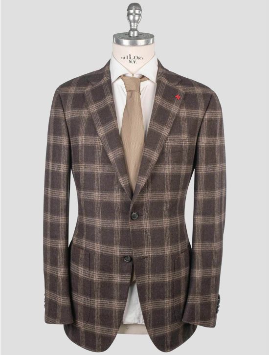 Isaia Isaia Brown Wool Cashmere Blazer Brown 000