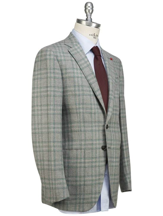 Isaia Isaia Multicolor Wool Cashmere Blazer Multicolor 001