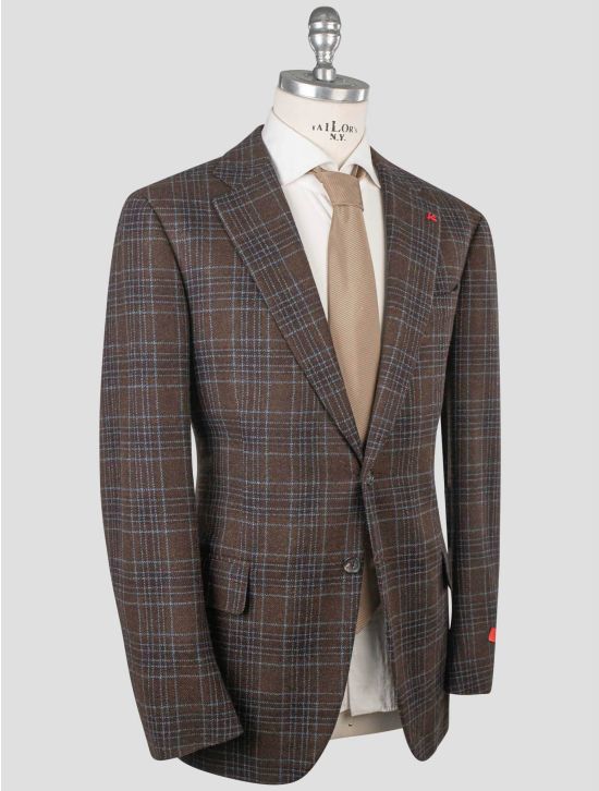 Isaia Isaia Brown Wool Blazer Brown 001