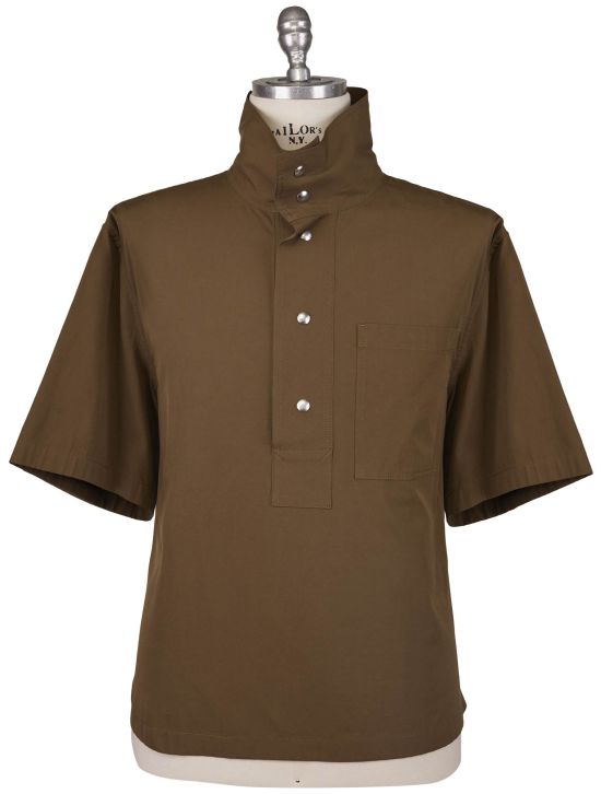 Bottega Veneta Bottega Veneta Brown Cotton Viscose Pl Shirt Brown 000