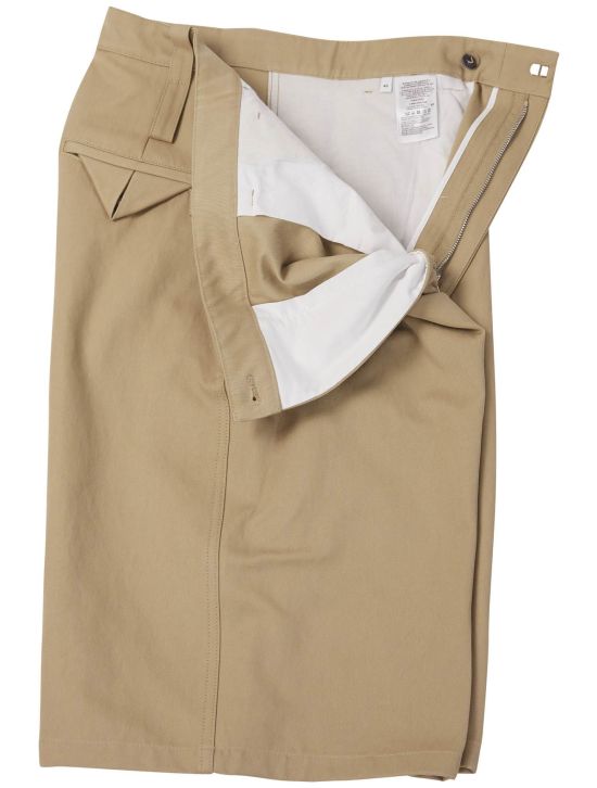 Bottega Veneta Bottega Veneta Beige Cotton Short Pants Beige 001