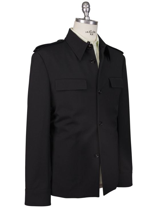 Bottega Veneta Bottega Veneta Black Wool Coat Black 001