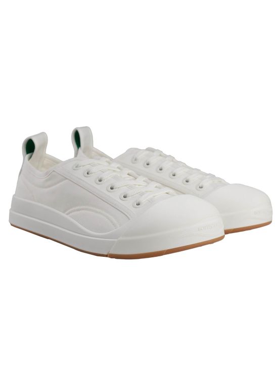 Bottega Veneta Bottega Veneta White Canvas Vulcan Sneaker White 000