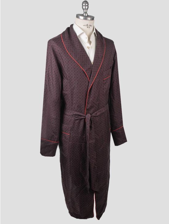 Isaia Isaia Purple Silk Dressing Gown Purple 001