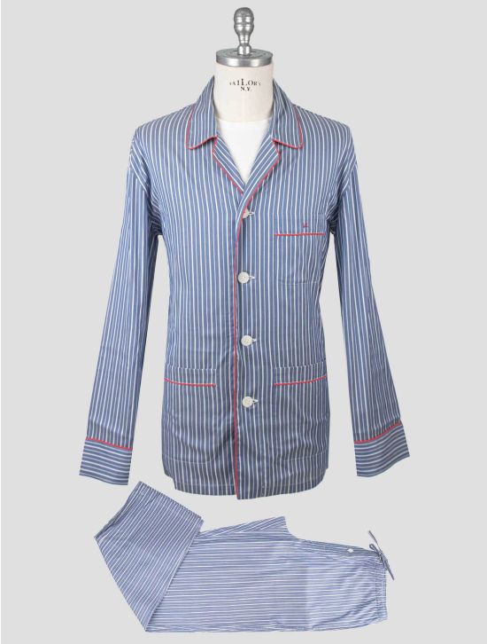 Isaia Isaia Blue White Cotton Pjamas Blue / White 000