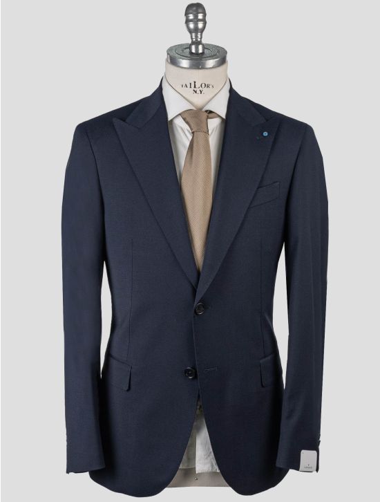 Giampaolo Giampaolo Blue Navy Wool Pl Ea Suit Blue Navy 000