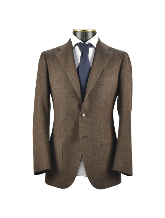 Cesare Attolini CESARE ATTOLINI Brown Wool Silk Cashmere Blazer Brown 000