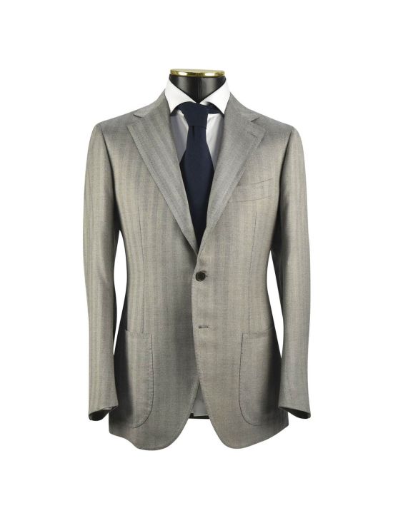 Cesare Attolini CESARE ATTOLINI Gray Cashmere Silk Blazer Gray 000