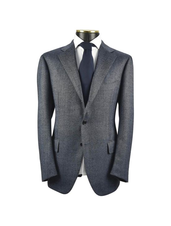 Cesare Attolini CESARE ATTOLINI Brown Wool Cashmere Blazer Blue 000