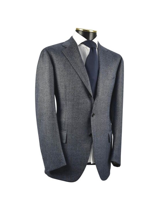 Cesare Attolini CESARE ATTOLINI Brown Wool Cashmere Blazer Blue 001