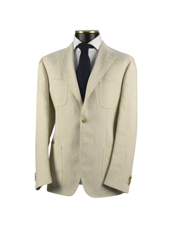 Cesare Attolini CESARE ATTOLINI Light Beige Linen Blazer Light Beige 000