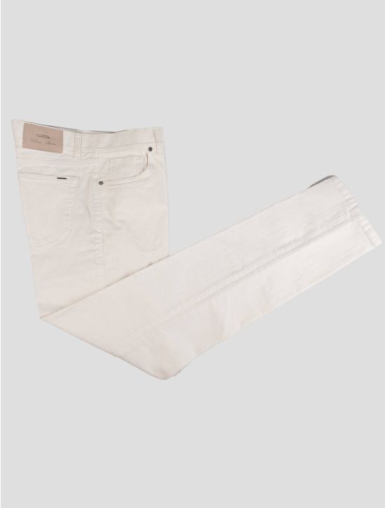 Cesare Attolini Cesare Attolini White Cotton Ea Jeans White 000