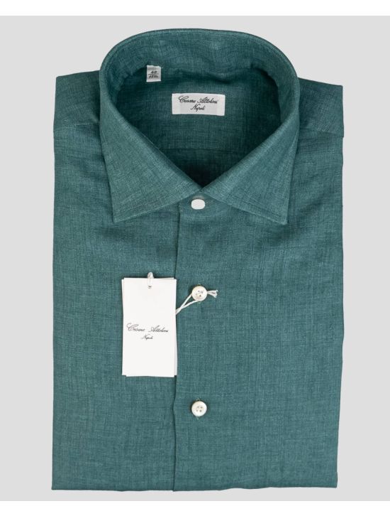 Cesare Attolini Cesare Attolini Green Linen Shirt Green 000