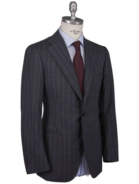 Cesare Attolini Cesare Attolini Gray Blue Wool Suit Gray / Blue 001