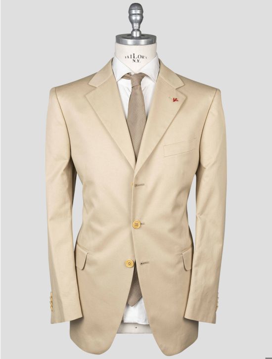 Isaia Isaia Beige Cotton Suit Beige 000