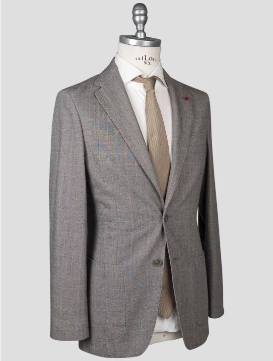 Isaia Isaia Gray Wool Cotton Suit Gray 001