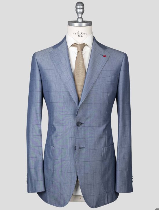 Isaia Isaia Blue Wool Cotton Suit Blue 000