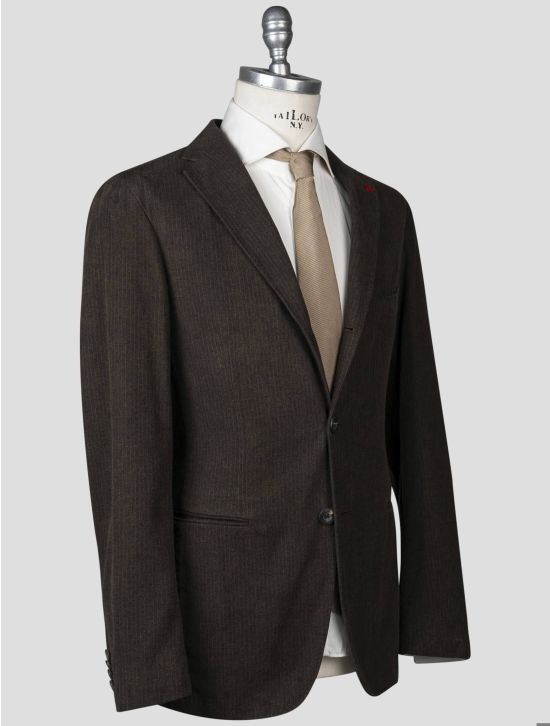 Isaia Isaia Brown Cotton Suit Brown 001