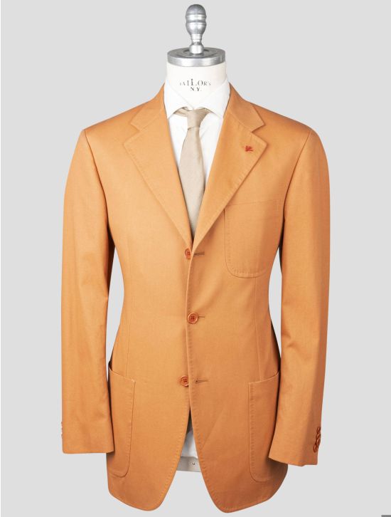 Isaia Isaia Orange Cotton Suit Orange 000