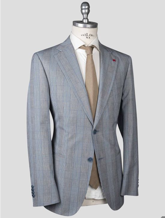 Isaia Isaia Multicolor Cotton Wool Suit Multicolor 001