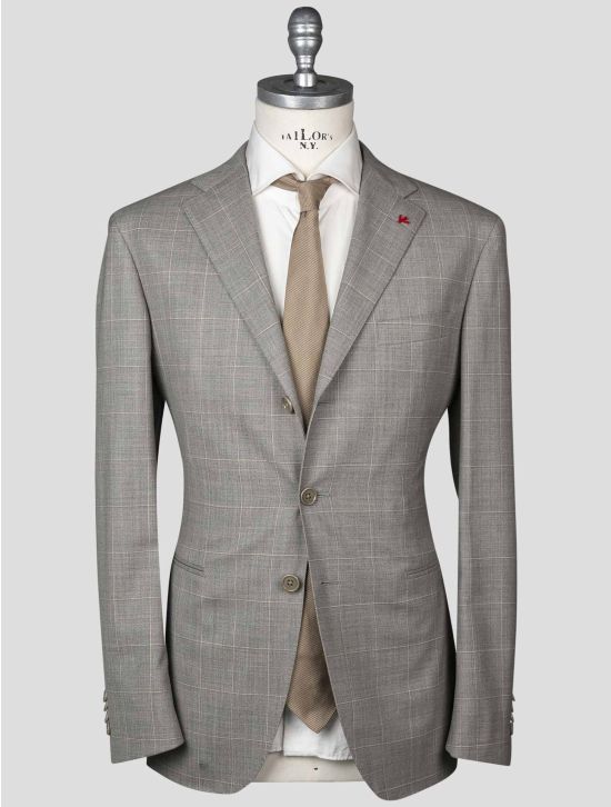 Isaia Isaia Gray Virgin Wool Suit Gray 000