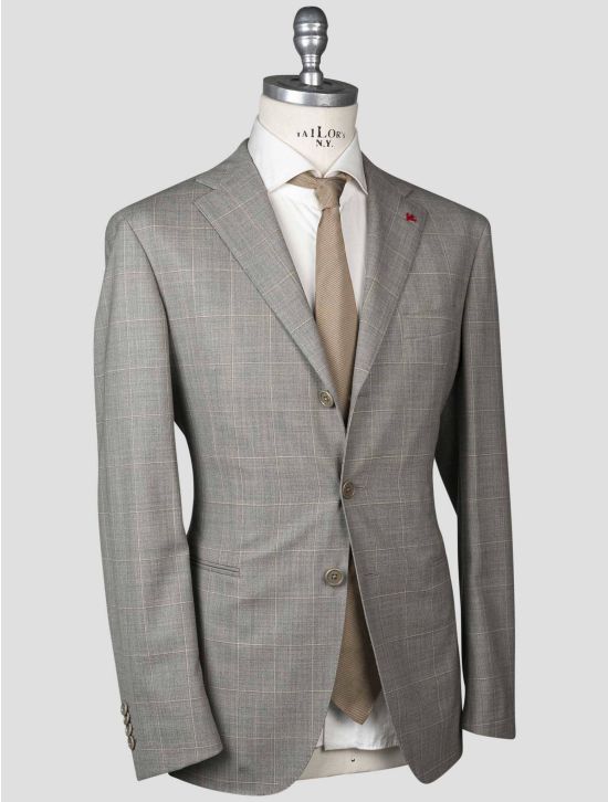 Isaia Isaia Gray Virgin Wool Suit Gray 001