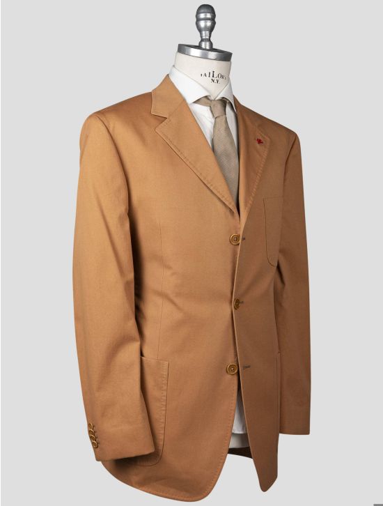 Isaia Isaia Orange Cotton Suit Orange 001