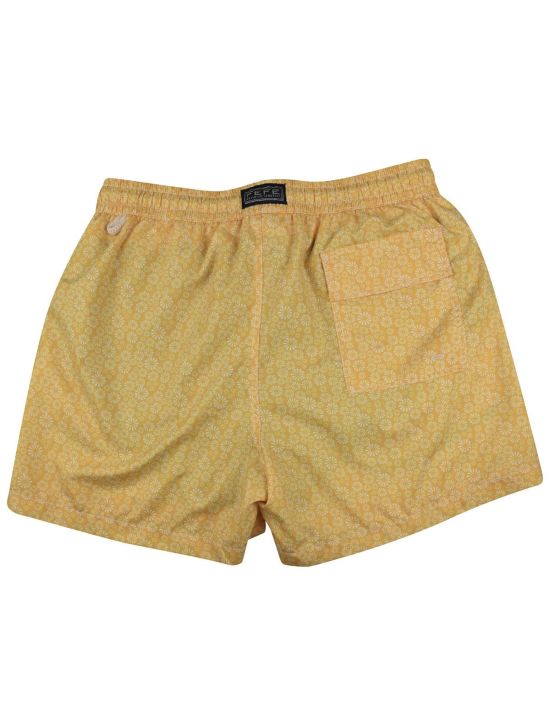 FeFè Napoli Fefè Yellow White Pl Swim Trunks Yellow/White 001