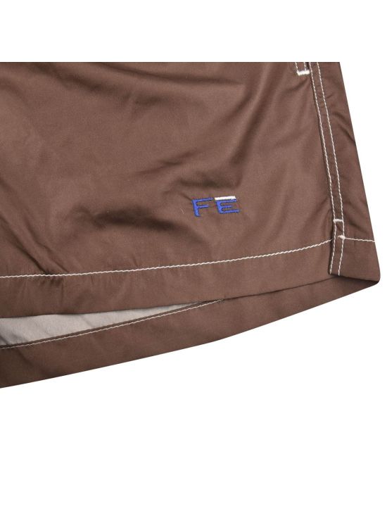 FeFè Napoli Fefè Brown Pl Swim Trunks Brown 001