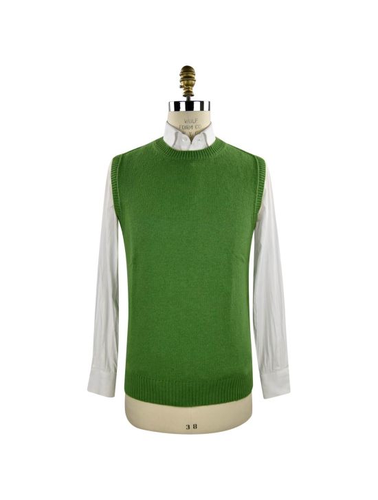 Barba Napoli BARBA NAPOLI Green Virgin Wool Solid Pattern Sweater Green 000