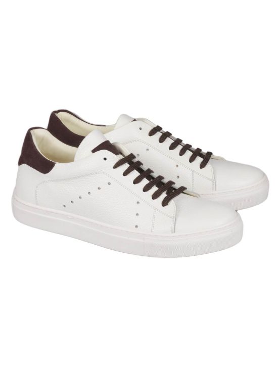 Barba Napoli BARBA NAPOLI White Leather Sneakers White 000