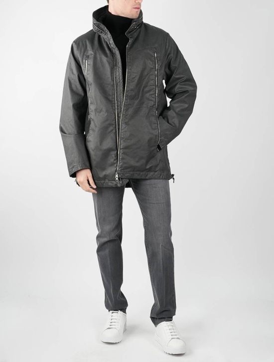 Premiata Premiata Black Cotton Ea Coat Parka Black 001