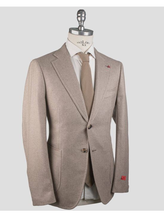 Isaia Isaia Beige Cashmere Blazer Beige 001