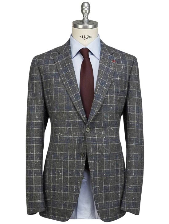 Isaia Isaia Multicolor Wool Silk Blazer Multicolor 000