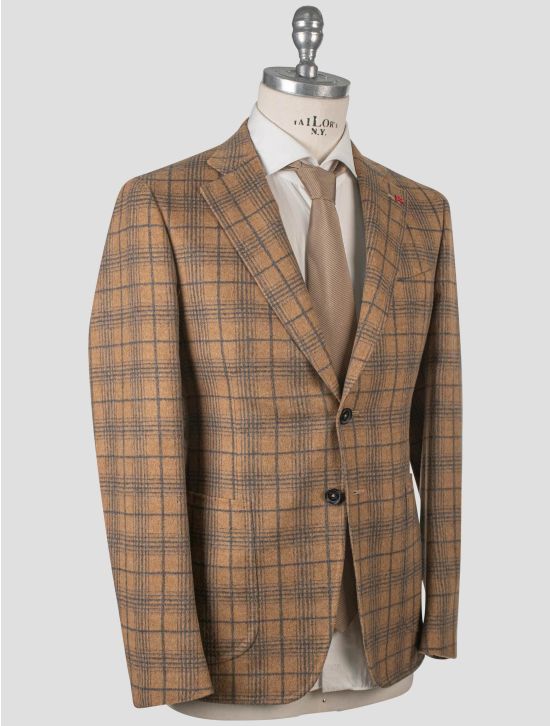 Isaia Isaia Beige Wool Cashmere Blazer Beige 001