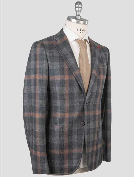 Isaia Isaia Multicolor Wool Cashmere Blazer Multicolor 001