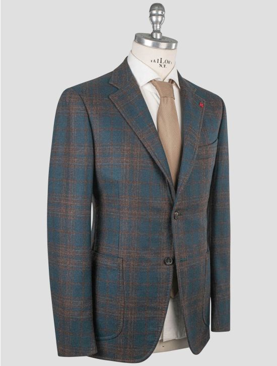 Isaia Isaia Multicolor Wool Cashmere Blazer Multicolor 001