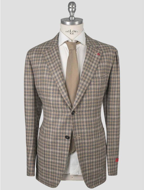 Isaia Isaia Multicolor Wool Silk Blazer Multicolor 000