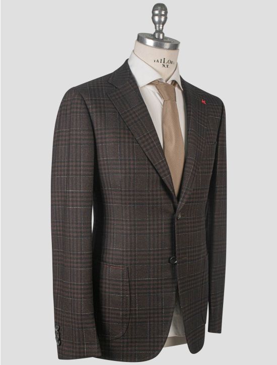 Isaia Isaia Brown Wool Cashmere Blazer Brown 001