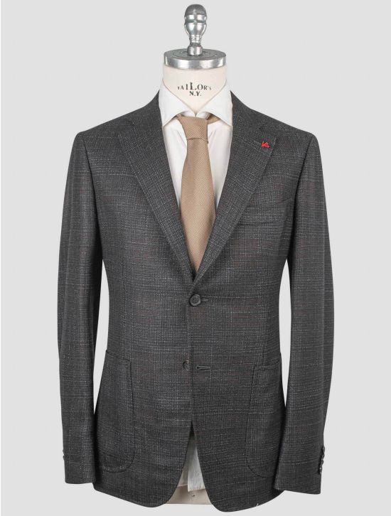 Isaia Isaia Multicolor Wool Silk Blazer Multicolor 000