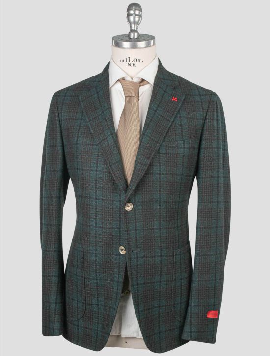 Isaia Isaia Green Cashmere Vicuna Argentina Blazer Green 000