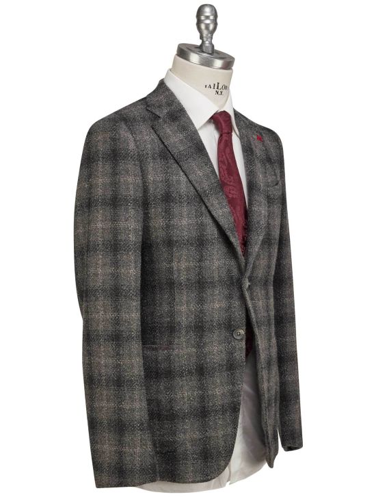 Isaia Isaia Gray Cashmere Blazer Gray 001