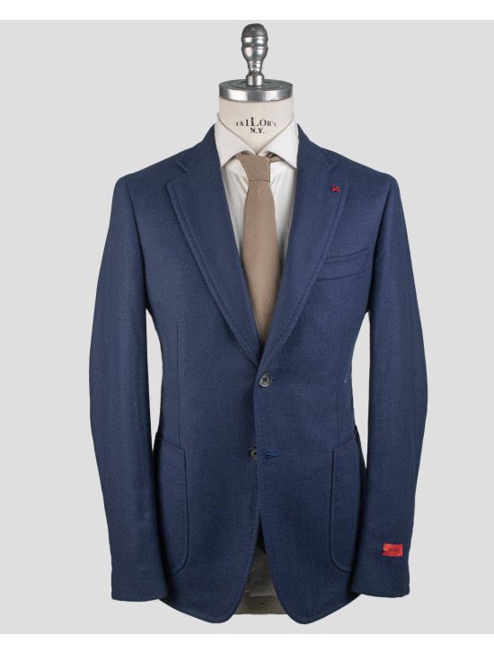 Isaia Isaia Blue Wool Cashmere Blazer Blue 000