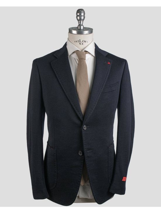 Isaia Isaia Blue Wool Pa Blazer Blue 000