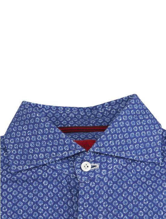 Isaia Isaia Blue Cotton Shirt Blue 001