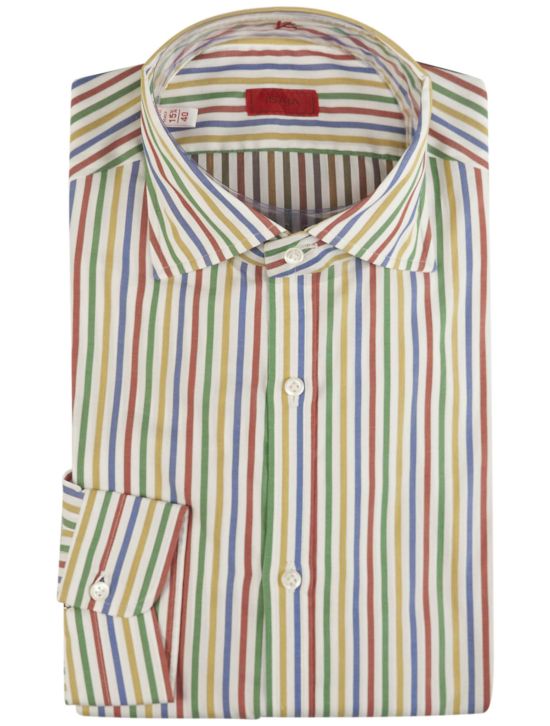 Isaia Isaia Multicolor Cotton Shirt Multicolor 000