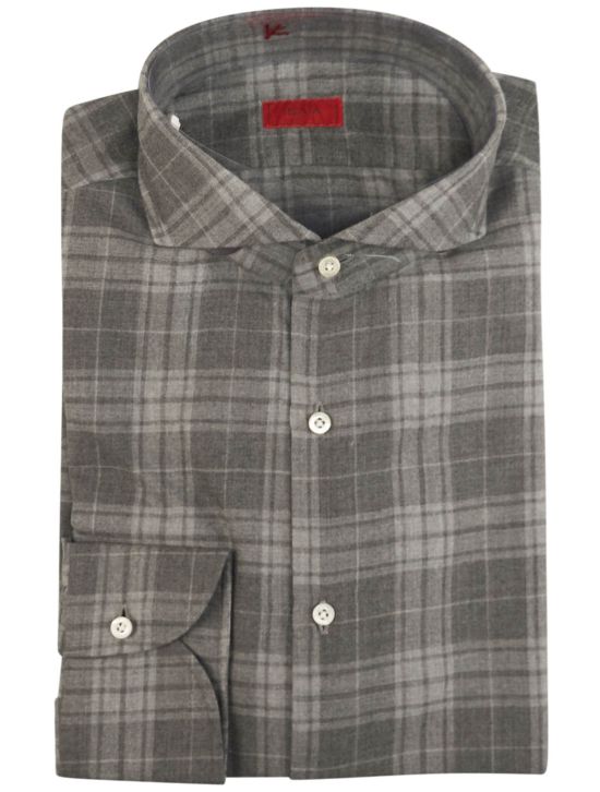 Isaia Isaia Gray Cashmere Shirt Gray 000